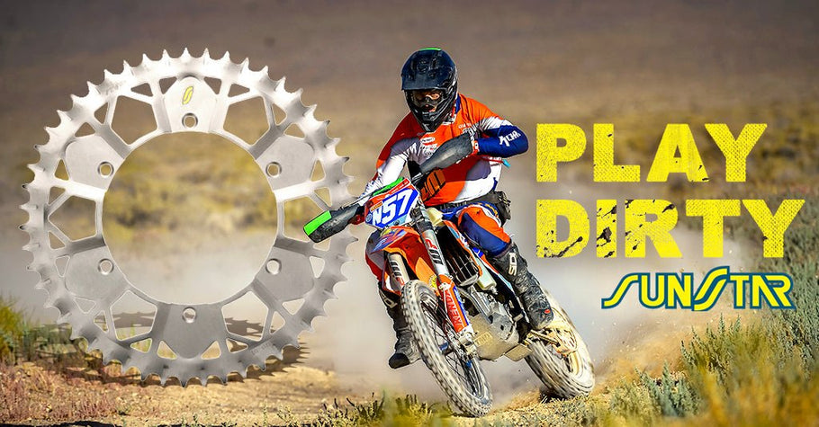 ADVANCED SPROCKET DESIGN REPELS DIRT WHILE YOU ROOST.