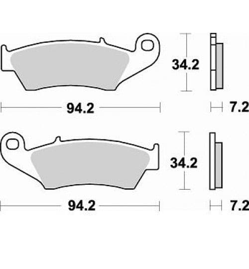772CM46-Sunstar Sprockets and Chains-772CM46 Race Series Sintered Pads Front
