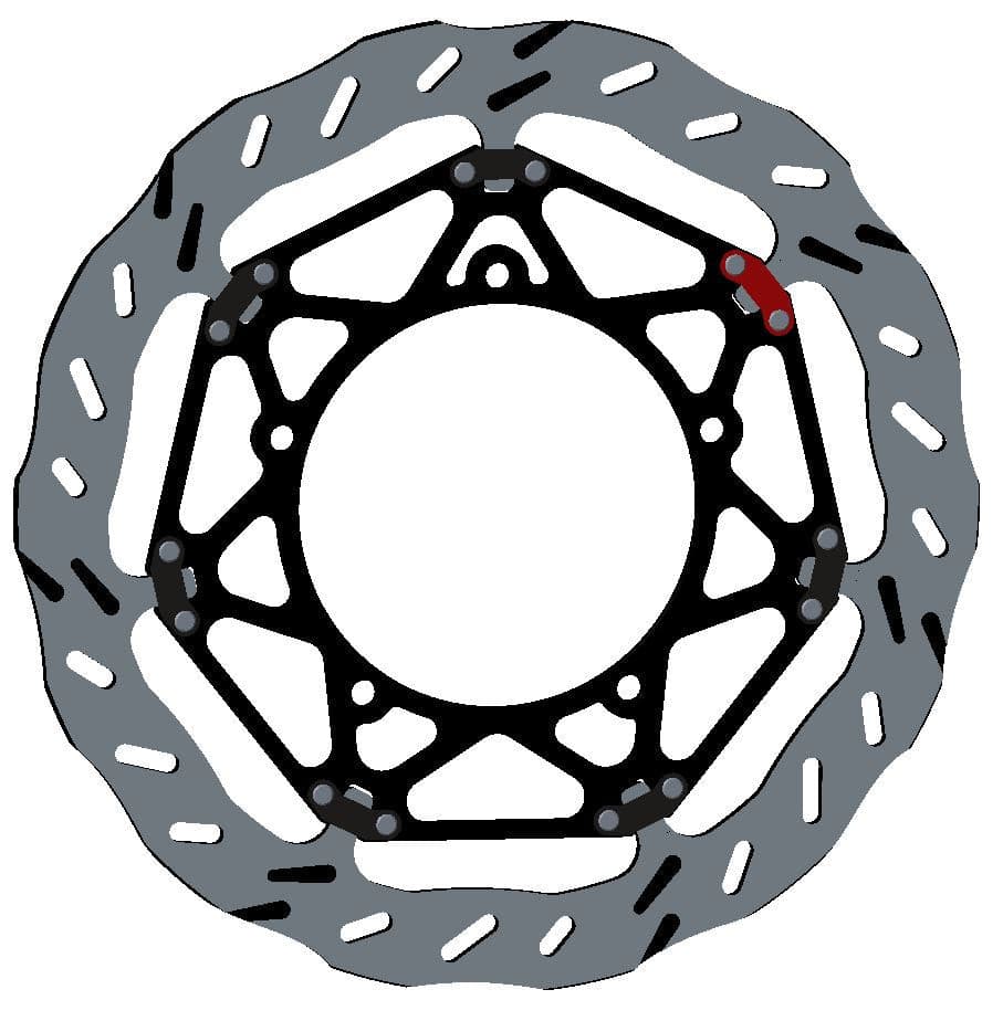 EP071L-Sunstar Sprockets and Chains-EP071L EPTA Non round floating 320mm